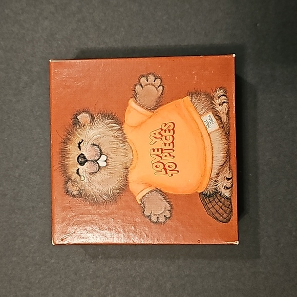 Vintage Springbok Hallmark Shirt Tales Beaver Love Ya To Pieces Mini Puzzle - Picture 2 of 6